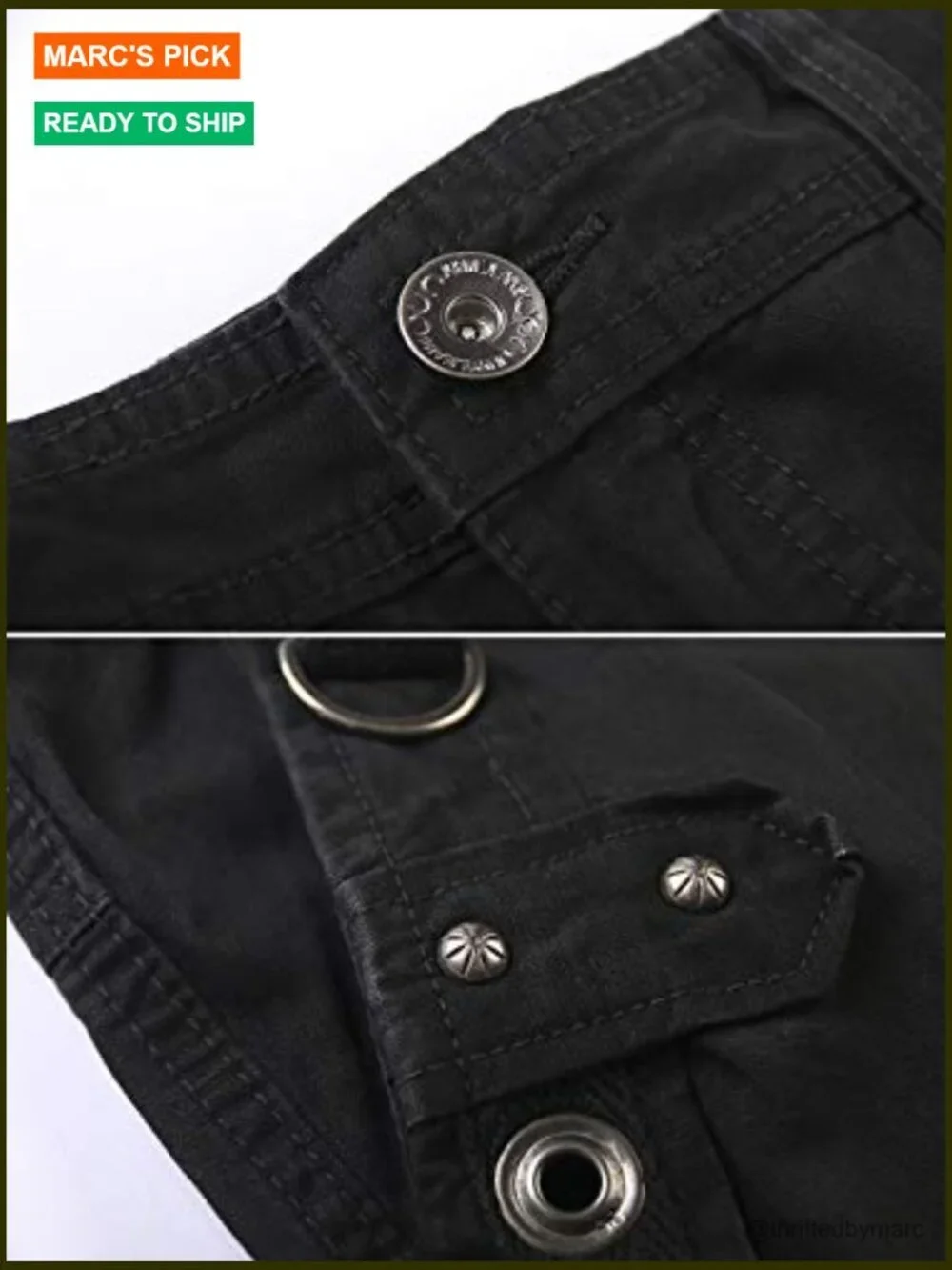 Men's Cotton Cargo Pants with Multiple Pockets Relaxed Fit Straight Leg Work
